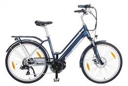 smartEC Bici elettriches SmartEC TrekX-MD - Bicicletta elettrica da trekking con motore centrale da 26 pollici, con batteria Samsung agli ioni di litio 14 Ah