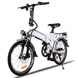 Speedrid Bici Speedrid Bici elettrica pieghevole, 20'' pieghevole bicicletta elettrica, 250W bici elettriche 48V / 10Ah 36V / 8Ah batteria, Ebike con freni a disco, Shimano 6 / 7 velocità e LCD / LED display