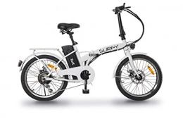 SURFY Bici elettriches SURFY Bicicletta ELETTRICA Fast E-Bike Folded - Telaio in Alluminio -Potenza 250W-VELOCITA' 25Km / h - Batteria Estraibile (Bianco)