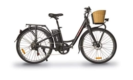 SURFY Bici elettriches SURFY Daily - E-Bike a Pedalata Assistita - Telaio in Alluminio - Motore 250W - Velocita' 25Km / h - Batteria Estraibile- Colore Nero