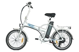 swemo Bici Swemo Pedelec SW100 Bicicletta elettrica pieghevole da 20 pollici, SW100, argento, 51 cm