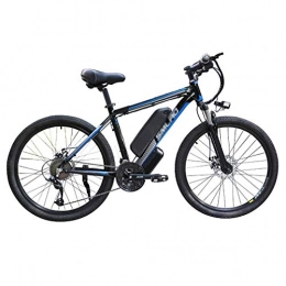 SXZZ Bici elettriches SXZZ Bicicletta Elettrica, Mountain Bike Elettrica da 26 '' con Luce A LED, Bici Elettrica A 21 velocità con Batteria agli Ioni di Litio Rimovibile di Grande capacità, B