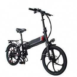 SYCHONG Bici elettriches SYCHONG Aggiornato Bici Elettrica, 250W 20 '' Bicicletta Elettrica con Removable48v 10, 4 AH agli Ioni di Litio per Adulti, 7 velocità Shifter, Nero