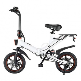 Syfinee Bici elettriches Syfinee 14" Adult Folding Electric Bicycle for Adult 400w Waterproof Silent Electric Bike with HD Display Easy To Store in Caravan Motor Home Silent Motor E-Bike for Cycling