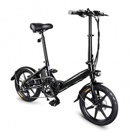 Syfinee Bici elettriches Syfinee Folding Electric Bicycle with 2600mAh Built-in Lithium Battery 16 inch Bike Lightweight Aluminum Alloy 250W Brushless Motor And Dual Disc Mechanical Brakes Casual for Outdoor