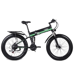 TABKER Bici elettriches TABKER Bicicletta Electric Bicycle Mens Mountain Bike Snow Bike Folding EBike Adult Electric Bicycle Fat Tire E Bicycle Lithium Battery