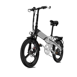 TABKER Bici elettriches TABKER Bicicletta Electric Bike Wheel With Hydraulic Shock Absorber Power-driven Bicycle Portable Fold Mountain Ebike