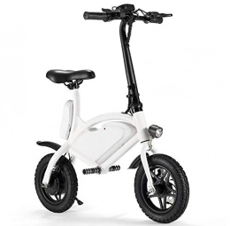 TX Bici elettriches TX Bici elettrica Pieghevole Portatile Uso di Viaggio Urbano ciclomotore Batteria Mini Batteria al Litio con Display LCD, White
