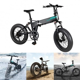 Valigrate Bici Valigrate Electric Mountain Bike 20x4 inch Auminum Electric Folding Bikes Fat Tire, Level 3 Speed Regulation, 36V 12.5Ah Large Cpacity Battery Electric Foldable Bicycle