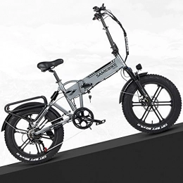 JINGJIN Bici Versione di Biciclette Elettriche 500W 48V 10AH 20 Pollici Mountain Bike Elettriche Pieghevoli con Display LCD a Colori Chilometraggio in modalità PAS 40-80 km / h Velocità 25 km / h per Adulto Unisex