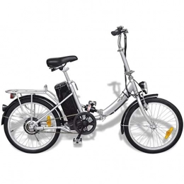 vidaXL Bicicletta Bici elettrica Pieghevole Batteria ioni Litio Lega Alluminio