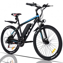 Vivi Bici VIVI Bicicletta Elettrica 250W Bici Elettriche, Bici Elettrica per Adulti, Mountain Bike Elettrica 26", Batteria da 10.4Ah, Velocità di 25km / h, 3 Modalità di Lavoro