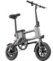 WANGCAI Bici elettriches WANGCAI Adult Mini Folding Electric Car Bicicletta Pieghevole elettrica, Due Ruote Mini Pedal Electric Car Facile Folding And Carry di Sport di Disegno Mini Electric (Color : 7.5a)