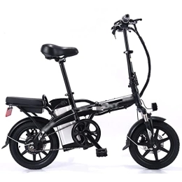 WASEK Bici elettriches WASEK Biciclette elettriche pieghevoli, biciclette elettriche, guida di auto a batteria da asporto, mountain bike con ammortizzatori a velocità variabile (black 10A)