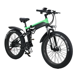 WASEK Bici elettriches WASEK Biciclette elettriche pieghevoli, Scooter a velocità variabile, Mountain bike assistite fuoristrada, Pendolarismo al lavoro, Veicoli elettrici (green 10A)