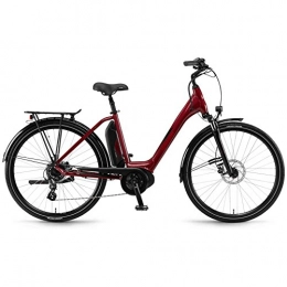 Winora Bici elettriches Winora Bike Sima 7 donna ACTIVE 400Wh 26'' 7v rosso taglia 46 2018 (City Bike Elettriche) / E-Bike Sima 7 woman ACTIVE 400Wh 26'' 7s red size 46 2018 (Electric City Bike)