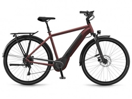 Winora Bici Winora Bike Sinus i10 uomo CRUISE 500Wh 28'' 10-v rosso Taglia 60 2018 (City Bike Elettriche) / E-Bike Sinus i10 man CRUISE 500Wh 28'' 10-s red Size 60 2018 (Electric City Bike)