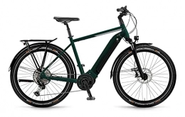 Winora Bici elettriches Winora Yucatan 10 630 Wh Yamaha Bicicletta elettrica 2022 (27, 5" uomo diamante 52 cm, smeraldo opaco (uomo)