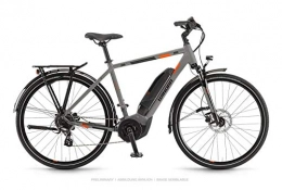 Winora Bici elettriches Winora Yucatan 8 400 Pedelec Bicicletta elettrica Trekking Grigio 2019, Uomo, Coolgrey Herren, 60 cm
