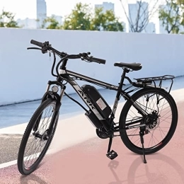 WSIKGHU Bici elettriches WSIKGHU Bicicletta elettrica da 26", con display LCD e parafango, 250 W, 48 V / 10 Ah, 21 marce, resistenza 20 – 30 KM, uomo e donna (165 – 185 cm, 130 kg)