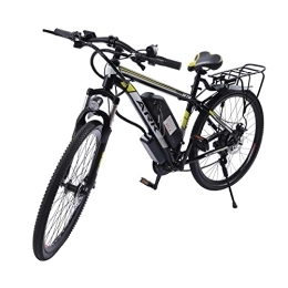 WUPYI2018 Bici WUPYI2018 Bicicletta elettrica da 26 pollici, con display LCD e parafango 48 V / 10 Ah, 21 marce, motore 250 W, 25 km / h, bicicletta elettrica per uomo e donna