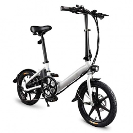 WXHHH Bici elettriches WXHHH Assorbimento degli Urti Pieghevole Bici Elettrica, Alluminio Bicicletta Elettrica con Il Pedale per Adulti E Ragazzi agli Ioni di Litio 16in Bicicletta