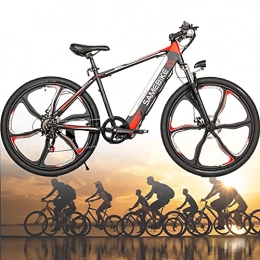 WZFANJIJ Bici elettriches WZFANJIJ E-Bike, Bici Elettrica a Pedalata Assistita, Motore Brushless High Speed a 5 velocità da 350W e Batteria da 36 V, 8 Ah, Ruote da 26" e Cambio