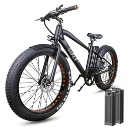 WZW Bici elettriches WZW Uomo Bicicletta Elettrica 1000W 4.0 Grasso Pneumatico Montagna Ebike 48V / 17Ah Litio Batteria Elettrico Bicicletta 6 velocità Città E-Bike per Adulti (Colore : 2 Battery)