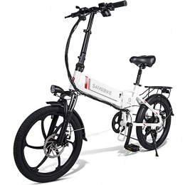 XBSXP Bici elettriches XBSXP Bicicletta elettrica Pieghevole con Display LCD 20" / 48 V 10, 4 Ah 350 W, Mountain Bike Intelligente con Batteria al Litio, Bici elettrica da Città Intelligente a 7 velocità per ad