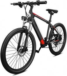 XINHUI Bici elettriches XINHUI Elettrico motoslitta, Mountain Bike 27-velocità e Auto da 26 Pollici in Lega di Alluminio Ultra-Leggero Potente Resistenza Ibrida, Rosso