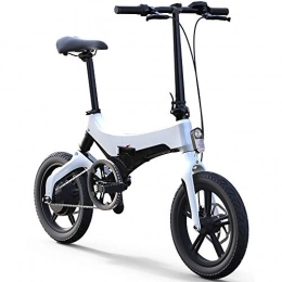 XMIMI Bici elettriches XMIMI Auto elettrica Pieghevole Piccola Batteria per Uomo e Donna Batteria al Litio Portatile Ultraleggera Bicicletta da Viaggio per Adulti Nera 36V