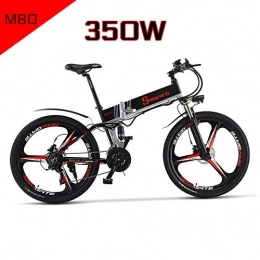 Sheng mi lo Bici elettriches XXCY 500w / 350w Bici elettrica da Montagna Mens ebike Bicicletta Pieghevole MTB Shimano 21 velocità (26'(350w))