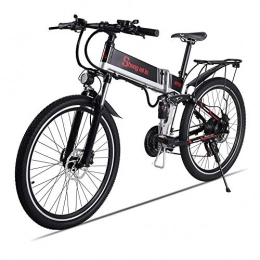 Sheng mi lo Bici elettriches XXCY 500w / 350w Bici elettrica da Montagna Mens ebike Bicicletta Pieghevole MTB Shimano 21 velocità (26'(500w))