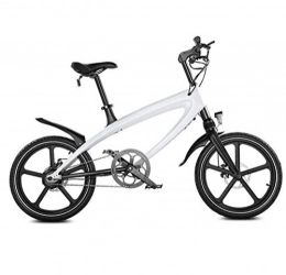 XXZQQ Bici XXZQQ Adulti elettrica Bicicletta elettrica della Bici di Montagna con 36V agli ioni di Litio Smart Meter Bluetooth Audio Telaio in Alluminio 250W Potente Motore da 20 Pollici, Bianca