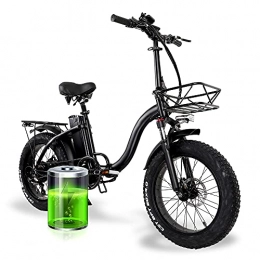 HFRYPShop Bici elettriches Y20, bicicletta elettrica pieghevole da 20 pollici, upgrade con batteria al litio da 15 Ah, 48 V, con motore senza spazzole da 750 W, cambio Shimano a 7 marce, velocità massima 45 km / H