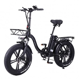 CMACEWHEEL Bici Y20-NEW Mountain Bike con ruote integrate Bici elettrica a 7 velocità Freno a doppio disco pieghevole Ebike da 20 pollici (15Ah + 1 batteria ricambio)