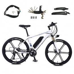 YAMMY Bici elettriches YAMMY Biciclette elettriche, Mountain Bike da Uomo in Lega di Alluminio Bici da Ciclismo per Tutti i Terreni, Mountain Bike con Batteria agli ioni di Litio Rimovibile da 26"36V 350W, (Cyclette)