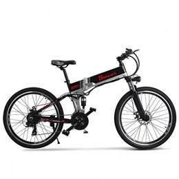 Yd&h Bici elettriches Yd&h 26" Electric Mountain Bike, Adulti Pieghevole Bicicletta Elettrica con Rimovibile agli Ioni di Litio (48V 350W), 21 velocità Gear E modalità di Lavoro Tre, A, 48V 70Km