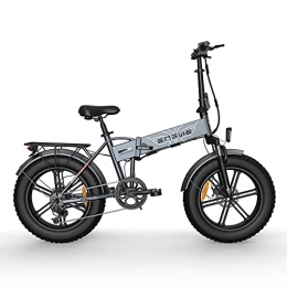 YIN QM Bici elettriches YIN QM Bici elettrica 48V12.8A 20 * 4.0 Fat Tire Bike 750W Potente Motore Elettrico Bicicletta 45KM / H Montagna / Neve ebike, Grigio