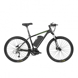 YIZHIYA Bici elettriches YIZHIYA Bicicletta elettrica, Bicicletta da Montagna elettrica da 26 Pollici per Adulti, 48V 10A 350W, velocità Massima 25 km / h, Ciclismo all'aperto Pendolarismo Viaggio E-Bike, Black Green