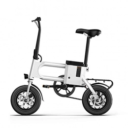YLJYJ Bici elettriches YLJYJ Folding Electric Bike, Luminum Alloy Frame Two-Wheel Mini Pedal Electric Car Ultra Lightweight Scooter, with 12Inch Wheels Maximum Speed (Exercise Bikes)