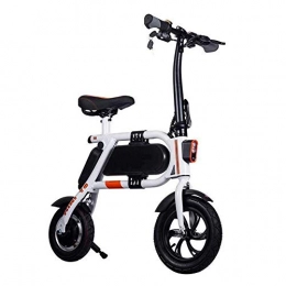 YLJYJ Bici elettriches YLJYJ Folding Electric Bike, Mini Electric Bicycle Adult Two-Wheel Mini Pedal Electric Car with LED Lighting Lithium Battery Bike Outdoors ADV(Exercise Bikes)