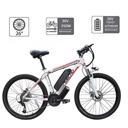 YMhome Bici elettriches YMhome Biciclette Elettriche per Gli Adulti, 360W Lega di Alluminio-Bici della Bicicletta Removibile 48V / 10 Ah agli Ioni di Litio della Bici di Montagna / Commute Ebike, Black Red