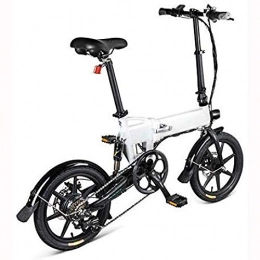 YOUSR Bici elettriches YOUSR Bicicletta Pieghevole Elettrica, Pieghevole Elettrica 250W 7, 8 Ah Lega di Alluminio da 16 Pollici Black