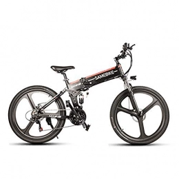 YOUSR Bici elettriches YOUSR Bicicletta Pieghevole Intelligente da Ciclomotore da 350 W Bici 10, 4 Ah 48 V 30 Km / H Luce velocità Massima