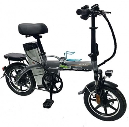 YPLDM Pieghevole Bicicletta elettrica Mini Auto elettrica Mini Scooter Elettrico,Grigio
