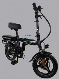 YPLDM Bici YPLDM Pieghevole Bicicletta elettrica Mini Auto elettrica Mini Scooter Elettrico, Nero