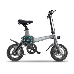 YYD Bici YYD Bicicletta Pieghevole elettrica Fashion & Smart E-Bike, Bicicletta elettrica con Motore Posteriore 36V 250W, Grigio, 13AH