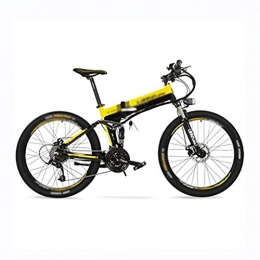 AA-folding electric bicycle Bici elettriches ZDDOZXC XT750 Batteria al Litio Nascosta da 36 V 12, 8 Ah, Bici elettrica a Pedale Pieghevole da 26", velocit 25~35 km / h, Mountain Bike, Forcella Ammortizzata, Pedelec.