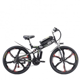 ZDJ Bici elettriches ZDJ Pieghevole Biciclette, 350W Motore Elettrico Estraibile Display LCD Batteria di Guida Sostenibile 35 KM per Adulti White Collar Città Commute (48 V)
